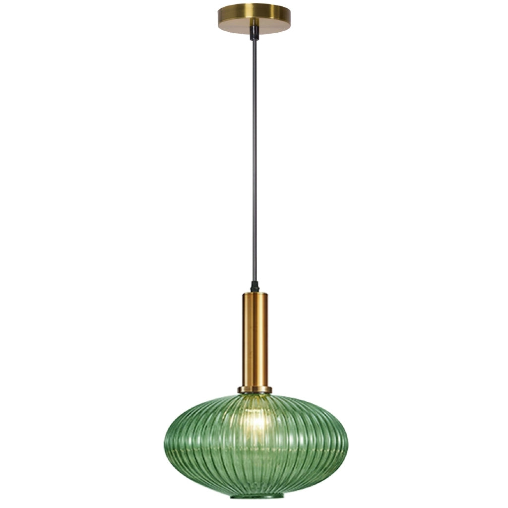 Lampada Da Soffitto Pensile Di Vetro Verde APP465-1CP