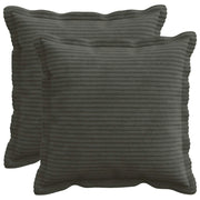 Federa 2 pz HOUTEN Antracite 45 x 45 cm corduroy 918643
