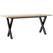 Tavolino salotto | Tavolino da caff¨¨ | Tavolino da Soggiorno Telaio a X 110x40x45,5 cm Legno Pino e Acciaio