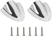 Set di coperture di ventilazione per capote in acciaio inossidabile - 2 pezzi - 6 viti - resistente alla corrosione - per uso esterno - materiale duraturo - cappuccio di ventilazione