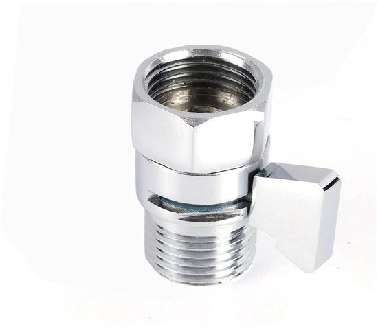 Douchekop interamente in ottone - Regolazione della pressione dell'acqua - Valvola di chiusura - Doccia manuale - Spout per bidet - Installazione semplice - Rubinetto per doccia