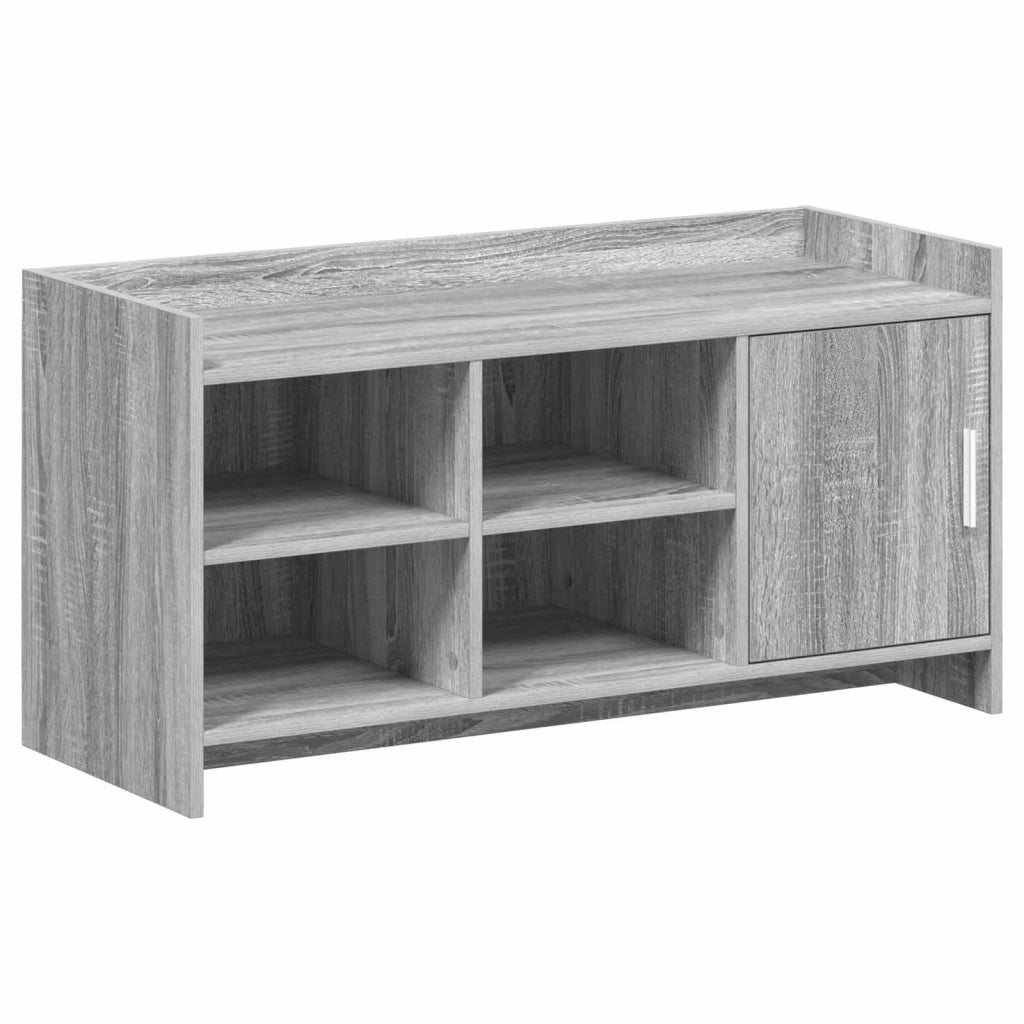 Mobile per scarpe con porta Sonoma grigio 100 x 39,5 x 51 cm 8011360