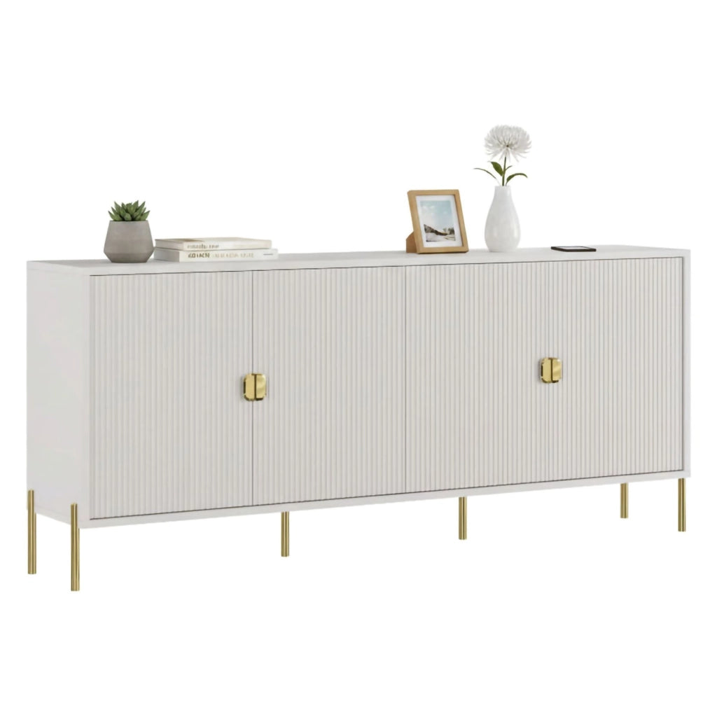 Madia Arpina, Credenza Cassetti, 203x49x83h cm Beige