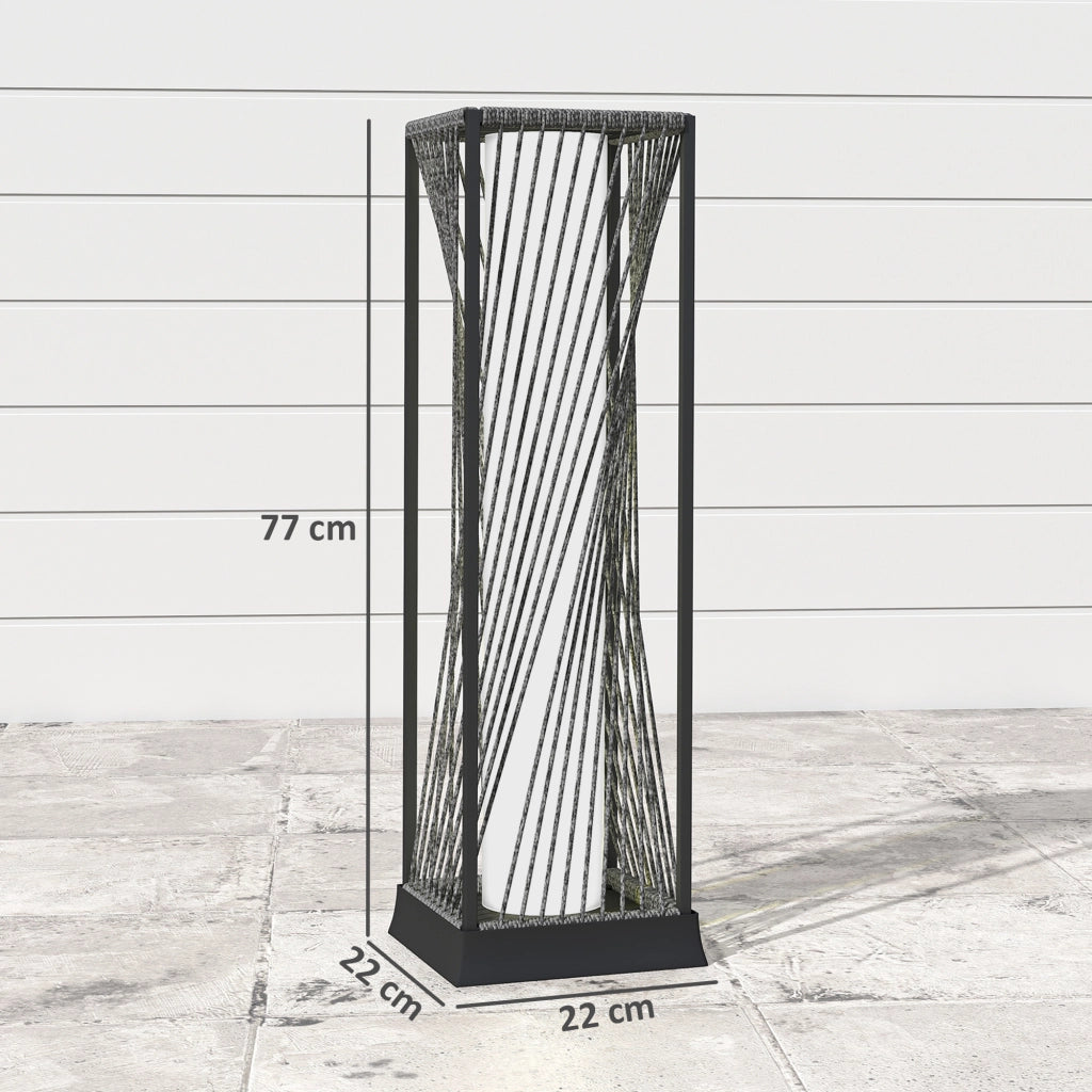 Lampada da Giardino ¨C zephmum ¨C Grigio 22x22x77 cm