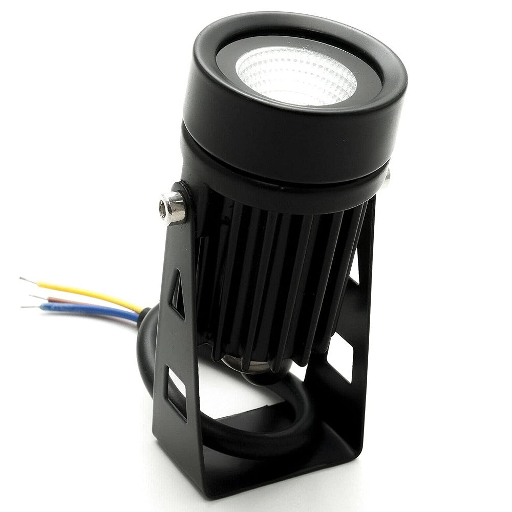 Faretto proiettore da esterno a LED da 3.5W IP65 Luce spot orientabile nero luce calda 3000K giardino 220V