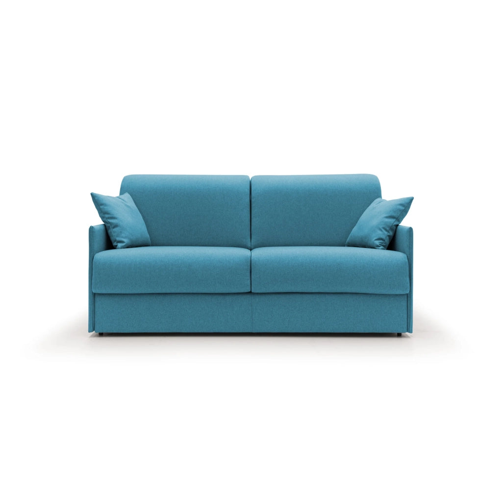 Evans Divano letto matrimoniale in tessuto impermeabile T13 169 cm (mat. 140x197) azzurro
