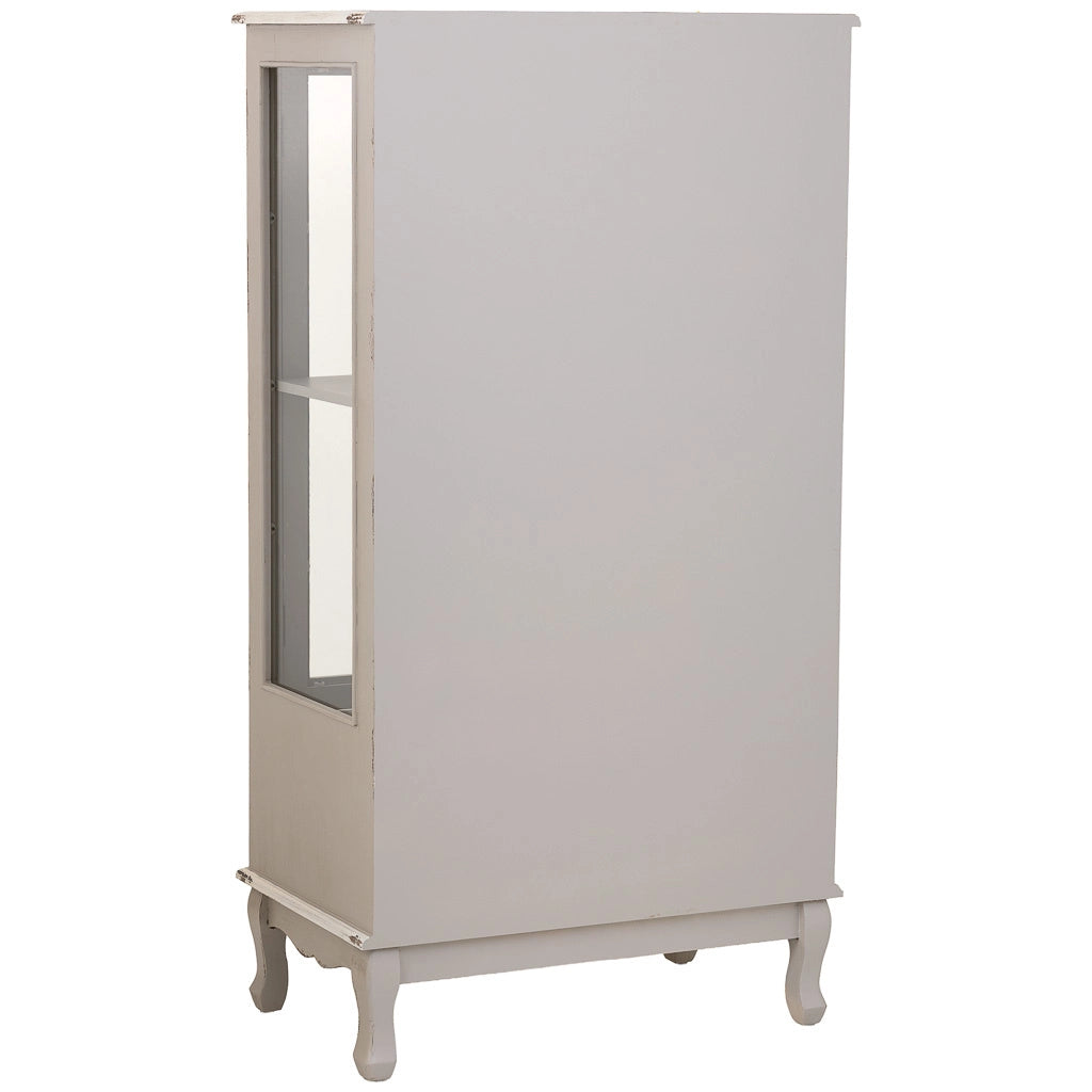 Vetrina in legno con 1 cassetto e 2 ante 80x42x148h cm