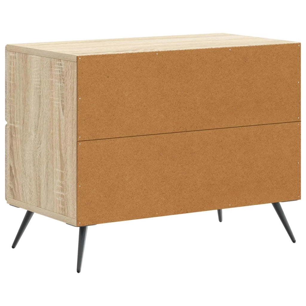 Comodino | Armadio da Notte | Mobiletto da notte con cassetto Rovere Sonoma 62 x 34,5 x 47,5 cm