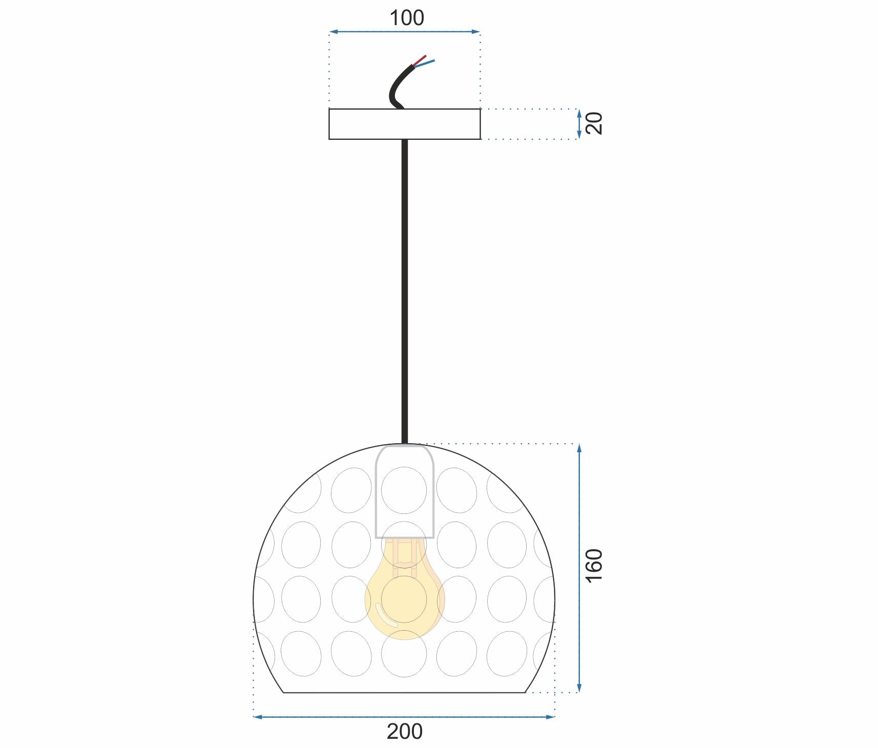 Lampada Pensile Rispecchiata Silver APP275-1CP