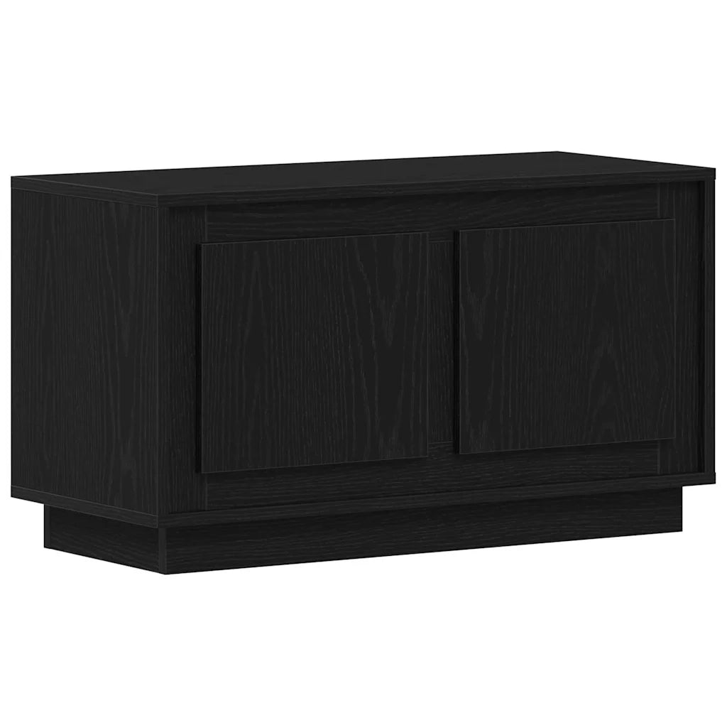 Mobile TV Rovere nero 80 x 35 x 45 cm Legno multistrato 862130
