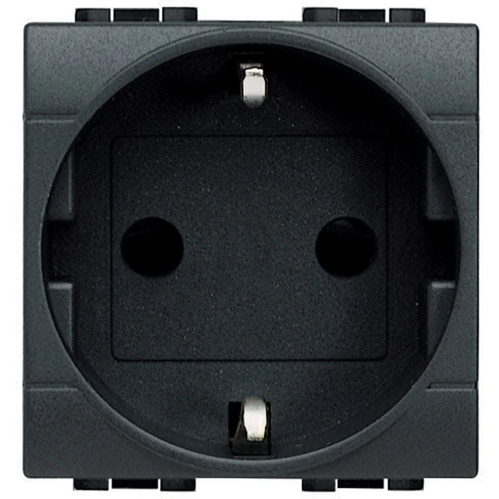Living Int. - Presa 2P+T 16A 250 Vac std tedesco/italiano - L4141