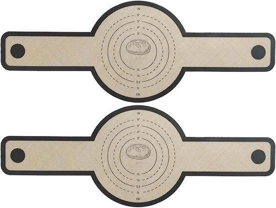 Set di Bakmat aeree da 2 - Piatti a forma rotonda in silicone per una cottura perfetta