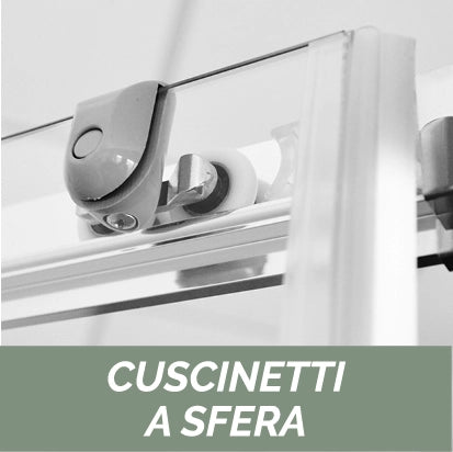 Nicchia doccia scorrevole 2 ante cristallo linea Essential
