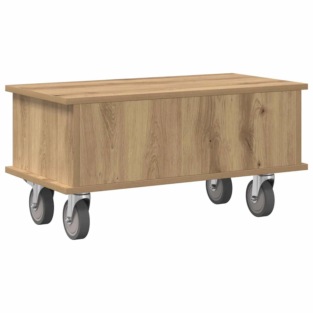Supporto TV Rovere artigianale 68,5 x 35 x 35 cm