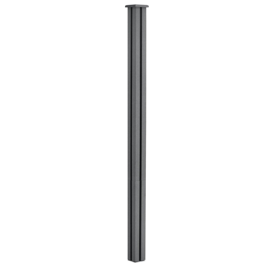 Recinzione frangivento e per la privacy in legno composito (WPC) 183 x 357 cm grigio 03_0001449