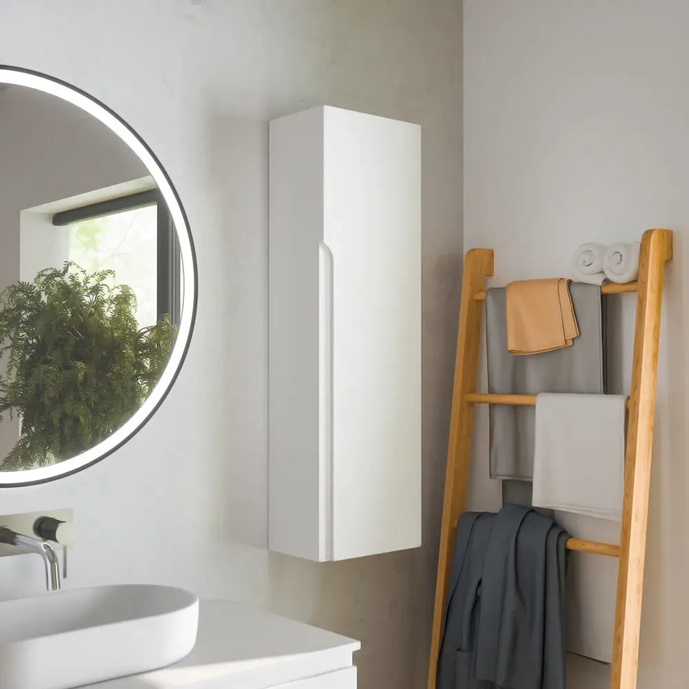 Colonna bagno sospesa altezza 100cm bianco opaco reversibile | Ardenne