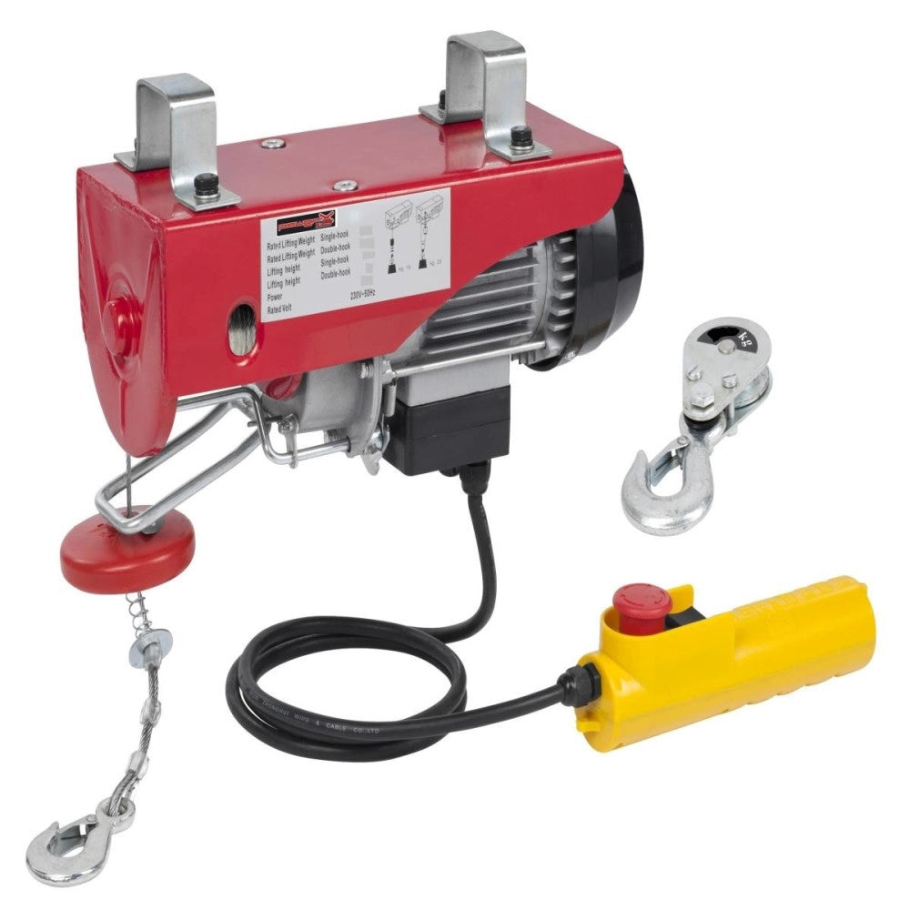Trade Shop - Montacarichi Elettrico Paranco Sollevatore Argano Verricello 100/200 Kg 12mt -
