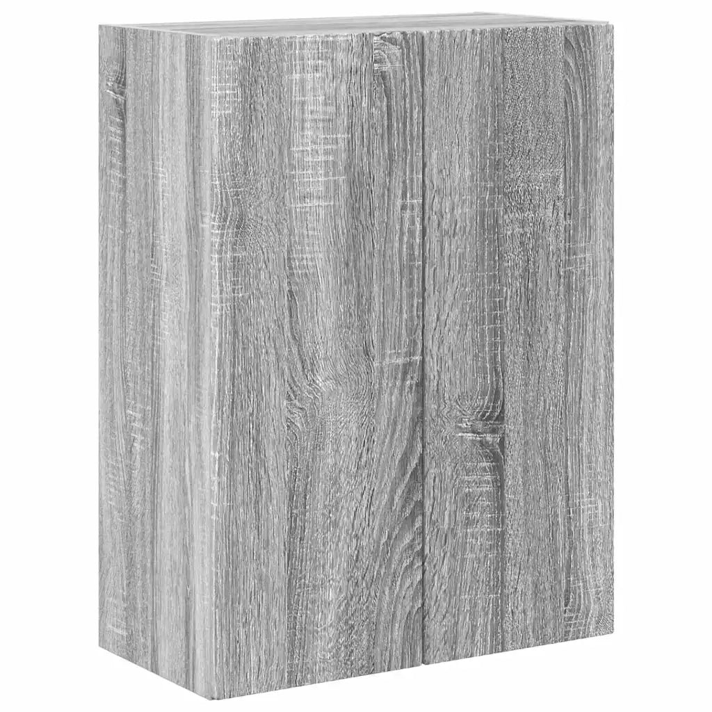 Mobile TV da parete Grigio Sonoma 59,5 x 31 x 80 cm 892365