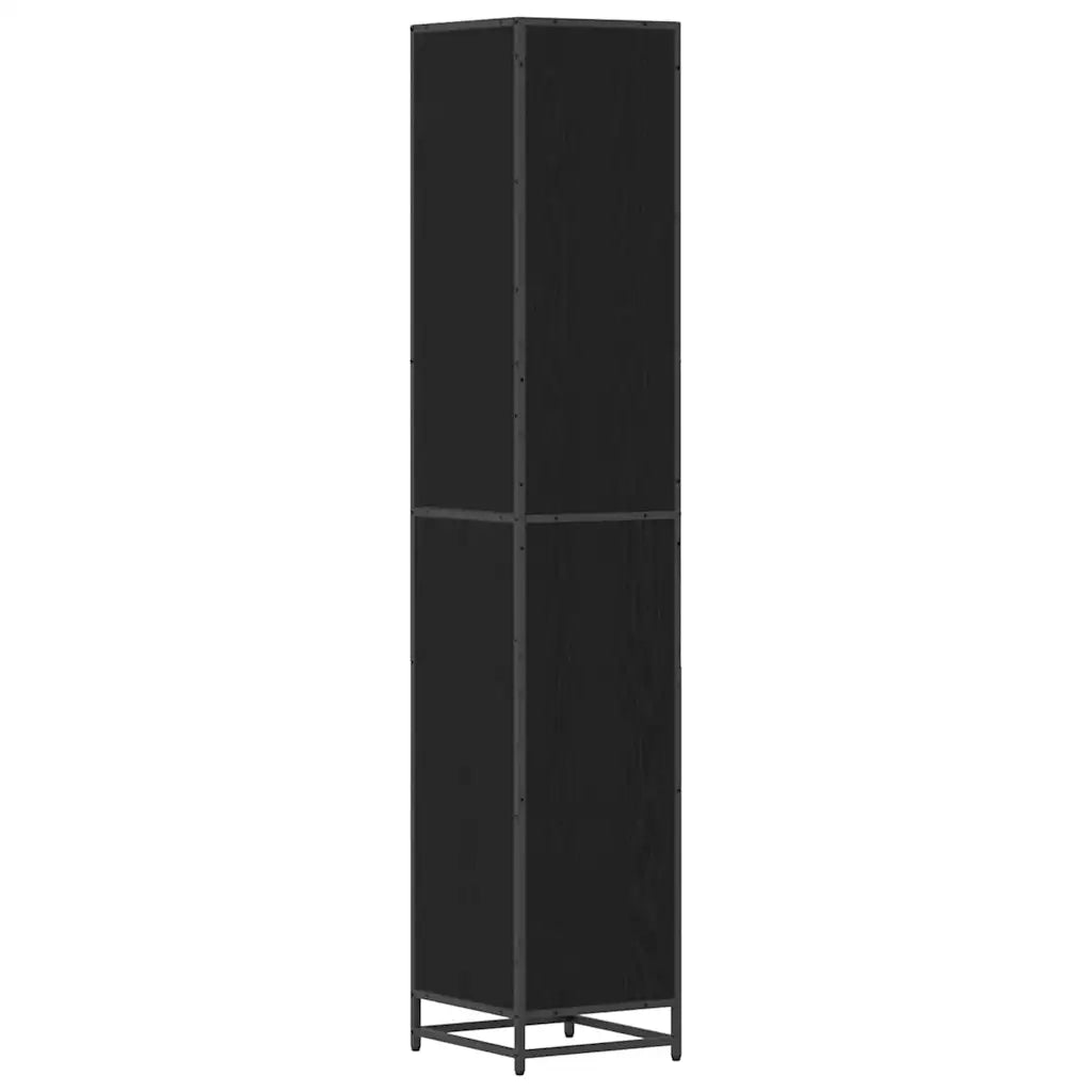 Set di mobili per il bagno Rovere Nero 35 x 37,5 x 188,5 cm 3402319