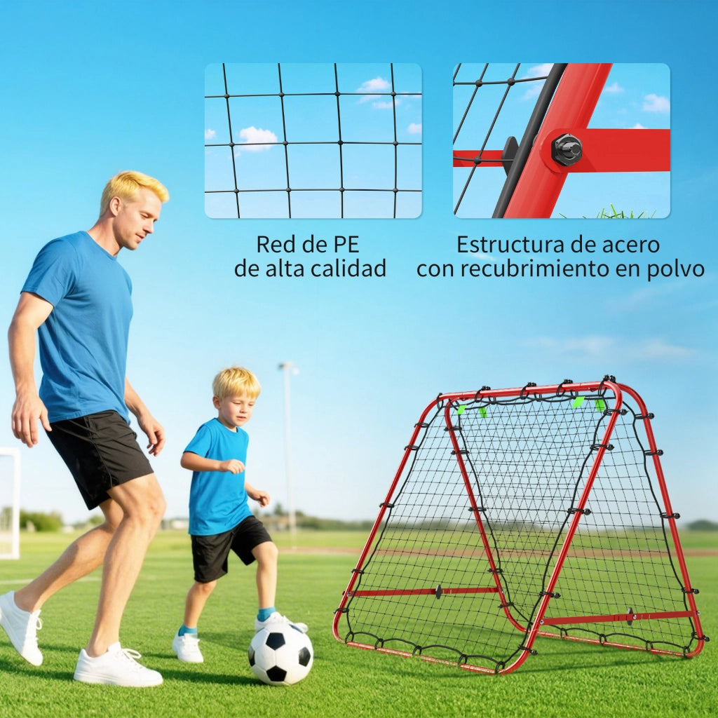 Rete da Calcio Pieghevole ¨C Minimal ¨C 100x95x90 cm Rosso