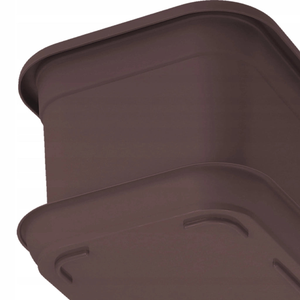 Vaso da fiori rettangolare KADAX per balcone, 80 cm con supporto in plastica.