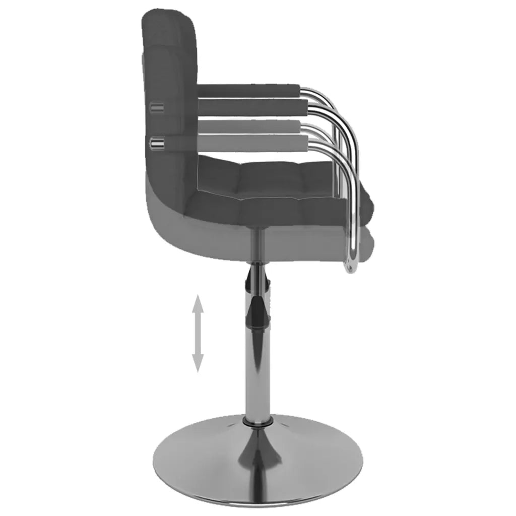 Sedia da Pranzo Grigio Scuro in Tessuto cod mxl 5826