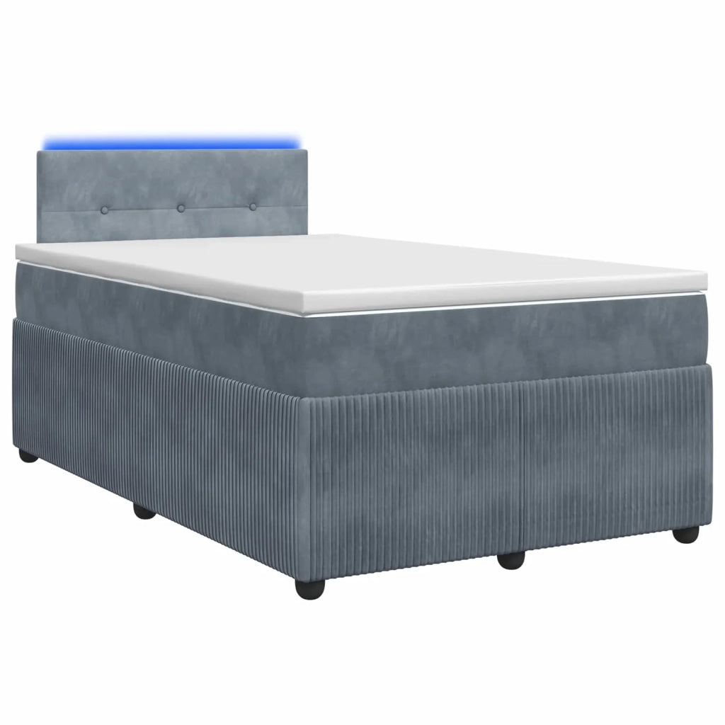Letto box spring con materasso Grigio Scuro 120 x 200 cm 3453120