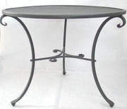 TAVOLO TAVOLINO IN FERRO BATTUTO D.CM.100 H.76 TAVOLI ARREDO GIARDINO ESTERNO