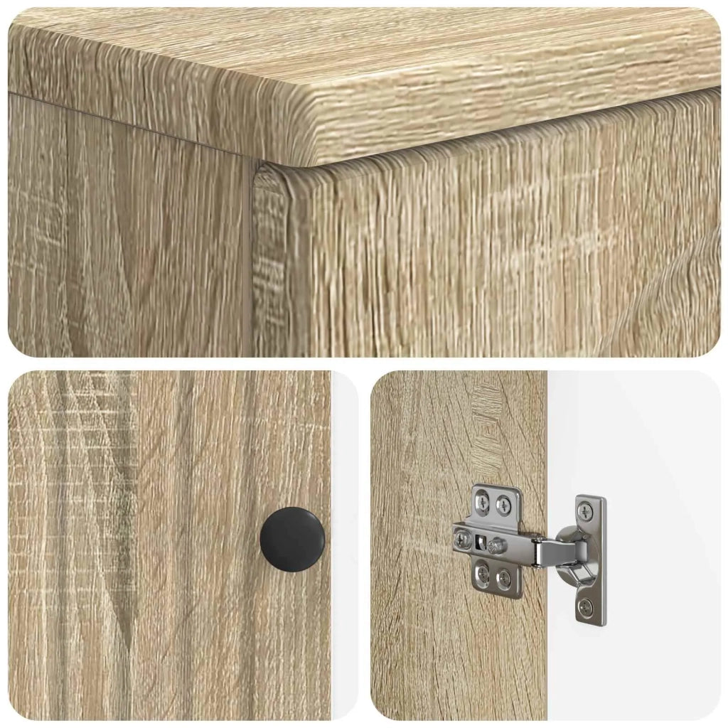 Mobile Bagno ALKMAAR Rovere Sonoma 66 x 25,5 x 190 cm 896257