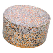 Scatola in ceramica marrone 20x20x10h