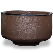 Tazza da tè artigianale giapponese in matcha - tazza da tè cerimoniale in oro verde - prodotti Mino ceramica Kin Kessho chawan