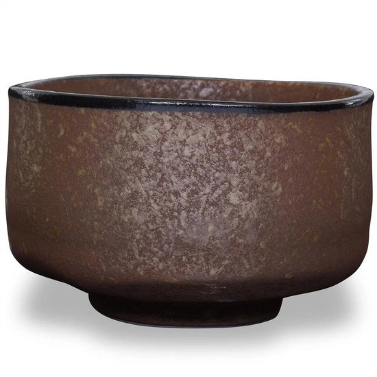 Tazza da tè artigianale giapponese in matcha - tazza da tè cerimoniale in oro verde - prodotti Mino ceramica Kin Kessho chawan