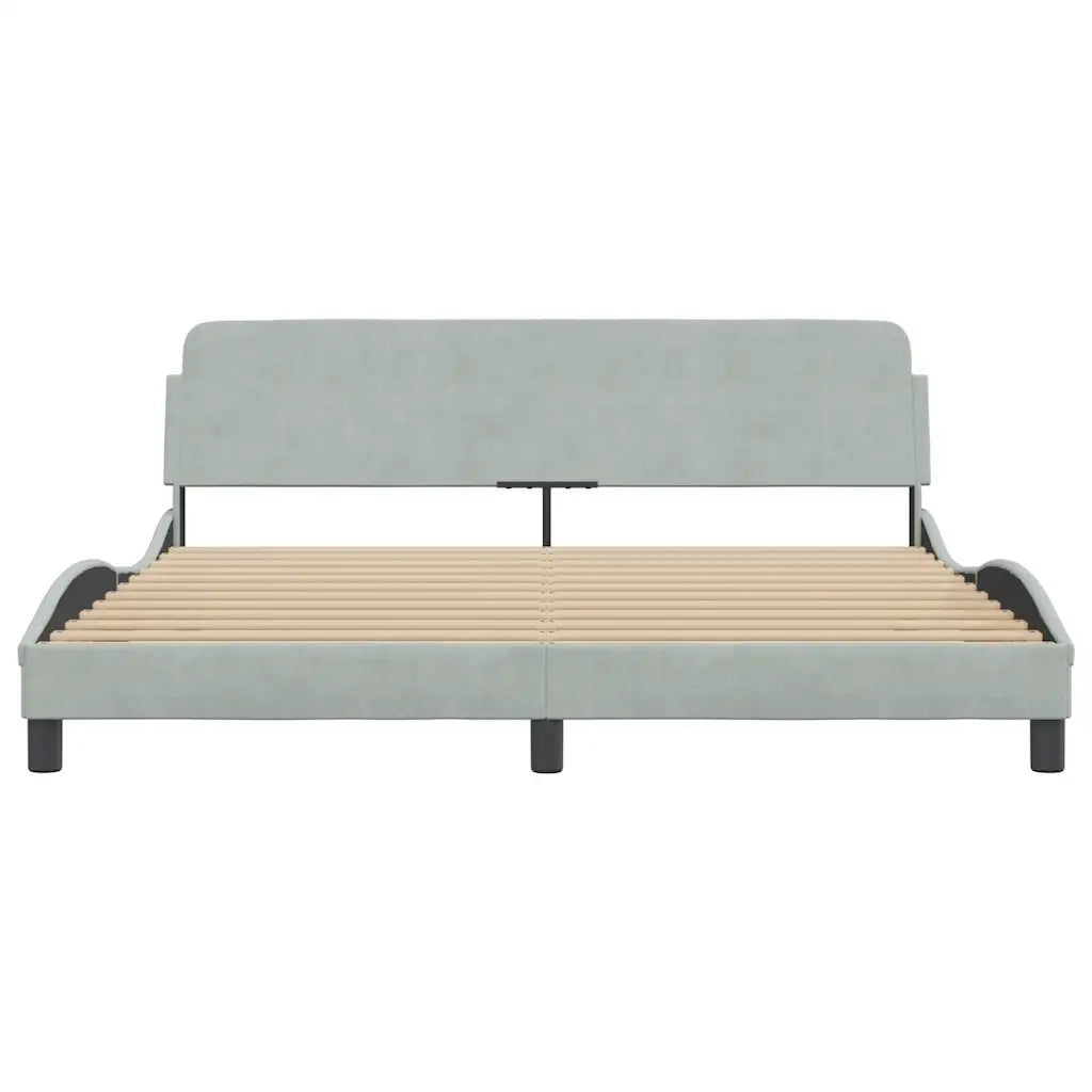 Giroletto Dover Grigio Chiaro 183x213 cm in Velluto 373306
