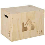 Plyo Box 3 Altezze 45x40x60 cm in Legno di Faggio