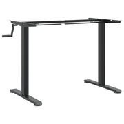 Telaio Scrivania in Piedi Nero (94-135)x60x(70-114)cm Acciaio CFW8844472