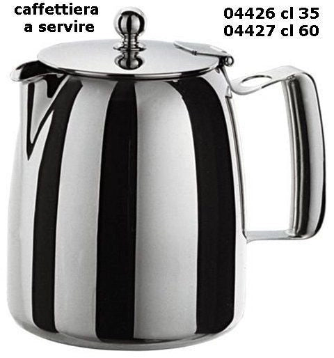 Caffettiera Caffè a servire pro in acciaio inox con beccuccio 1 tazza