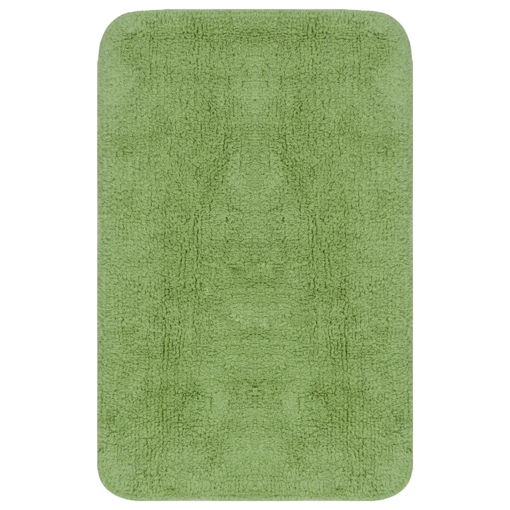 Set Tappetini per Bagno 3 pz in Tessuto Verde CFW3747814