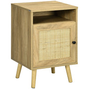 Comodino con Porta in Griglia ¨C Xylo ¨C Legno Naturale 39x35x60 cm