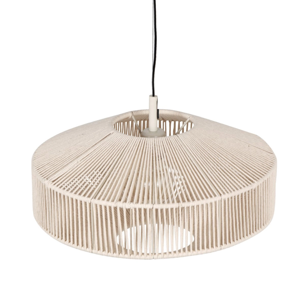 Lampada a sospensione boho beige Ø46 E27 Trio Svea