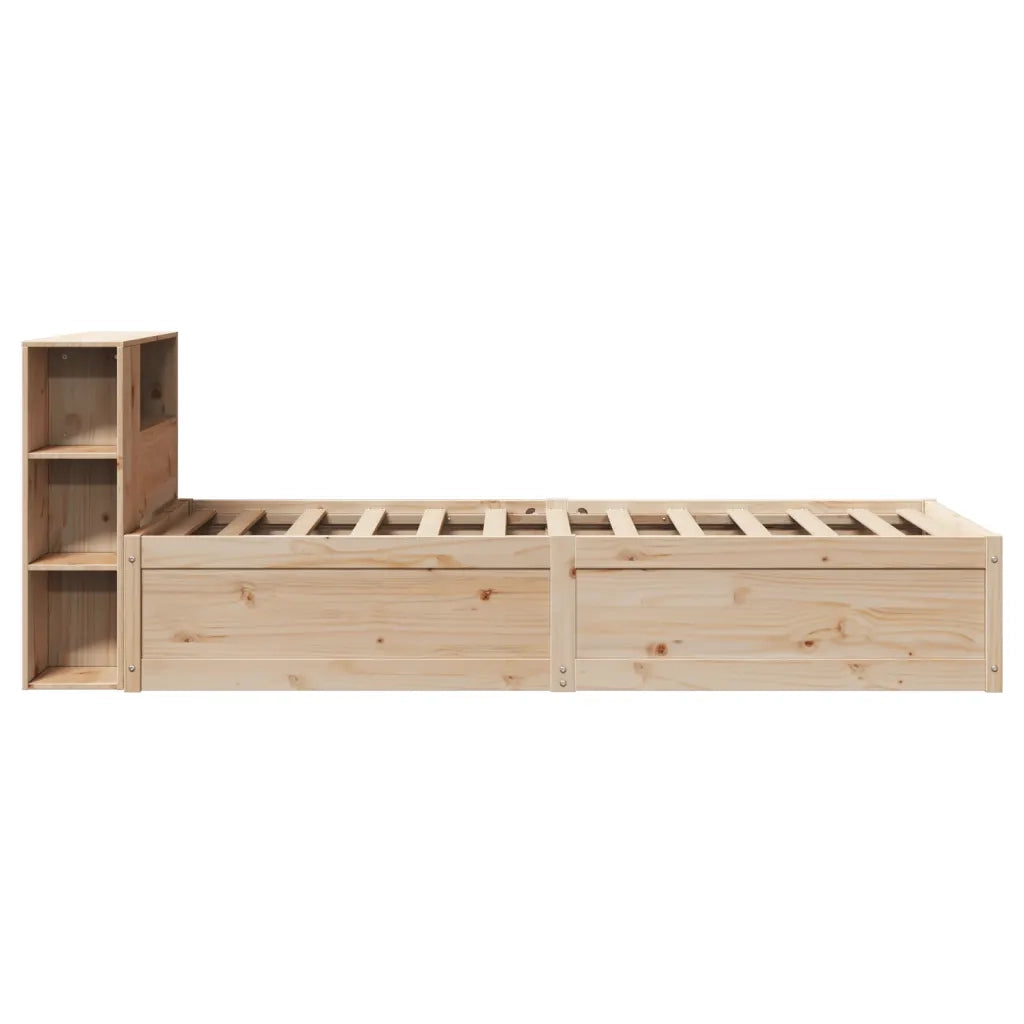 Letto singolo | Letto per adulti | Giroletto senza Materasso 75x190 cm in Legno Massello di Pino