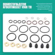 Set di afdichting per iniettore di combustibile - 4 set - Adatto per 1.2/1.4/1.9/2.0 TDI - Resistente alla corrosione - Resistente all'ossidazione - Prestazioni a lungo termine - Afdichting dell'iniettore