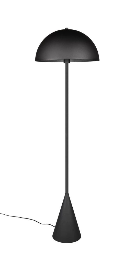 Lampada da terra fungo ALFIE Trio nera opaca 130cm E27