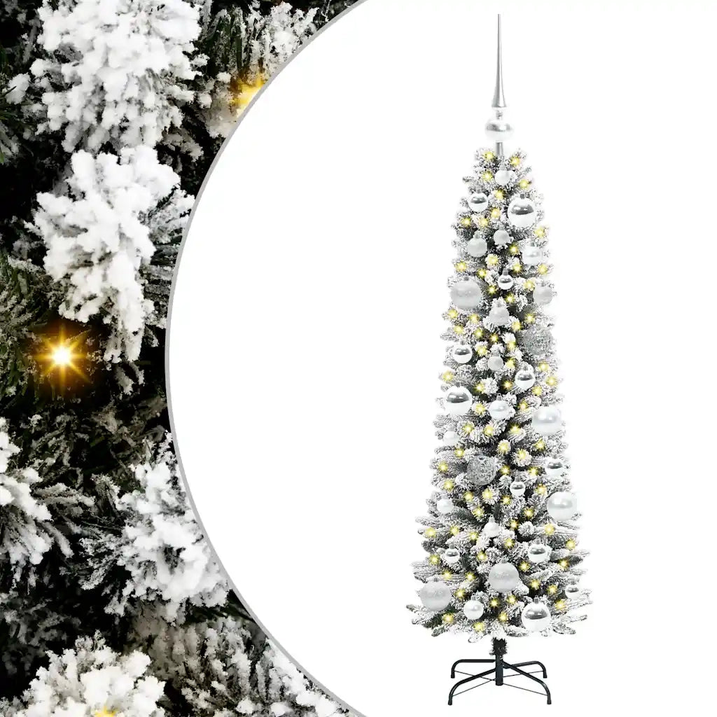Albero di Natale artificiale con 150 LED Bianco 120 cm 3396086