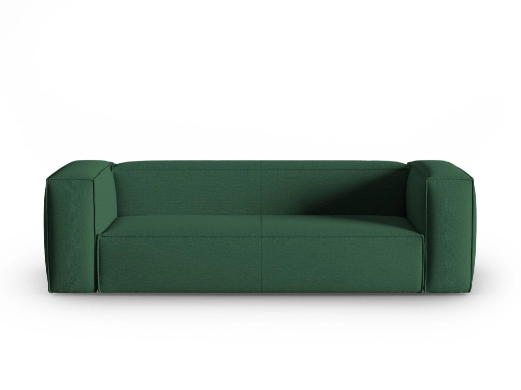 Cosmopolitan Design - Divano "Mackay" 4 posti in velluto strutturato verde 