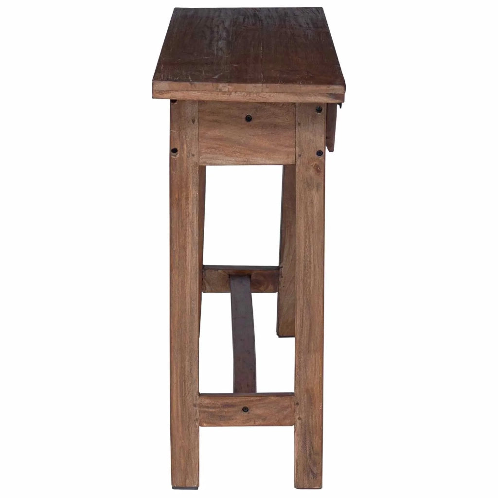 Scrivania Marrone 110 x 30 x 79 cm Legno di Mogano Massello