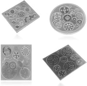 Moldi in Silicone da 4 pezzi - Forma 3D di Cioccolato - Decorazione per Torta - Hars per DIY - Forme a Tandem Creativi - Adatto per Dessert - Forma per Torta