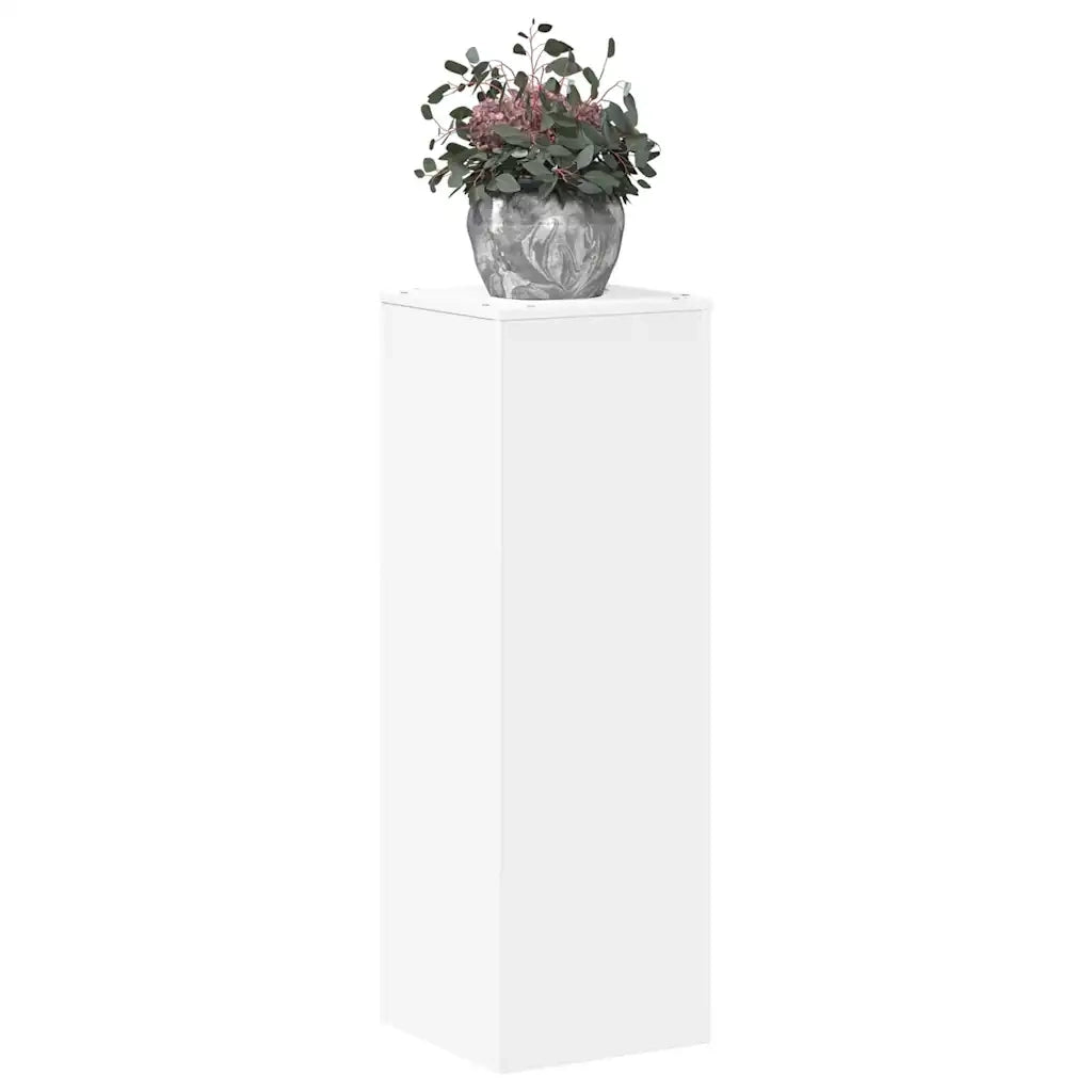 Supporto per Piante Bianco 33x33x100 cm in Truciolato 852951