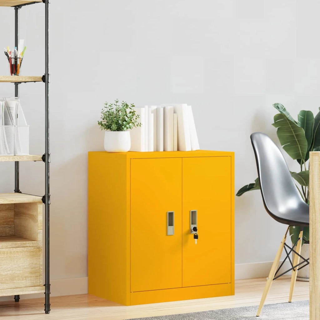 Armadio Giallo senape 60 x 40 x 70 cm Acciaio