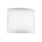 Applique Scilla 36cm E27 in metacrilato opale satinato, lampada da parete e soffitto per interni IP20, 75W, colore bianco - Rossini Illuminazione