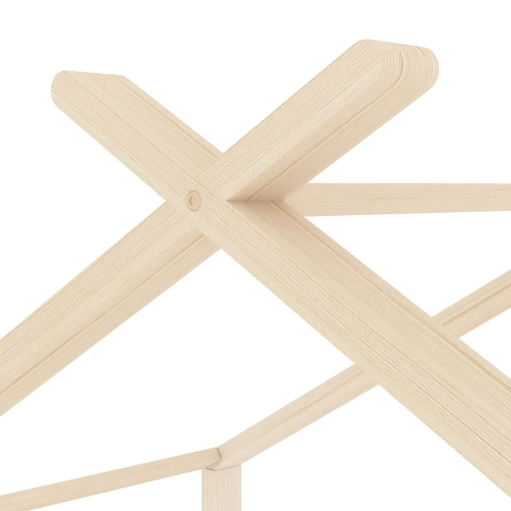 Giroletto per Bambini in Legno Massello di Pino 70x140 cm 289607